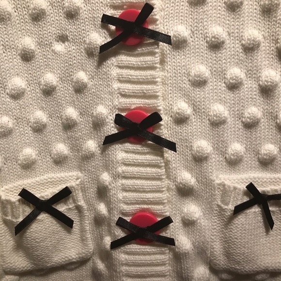 Max Studio Baby White Cardigan & Hat Set - Picture 9 of 12